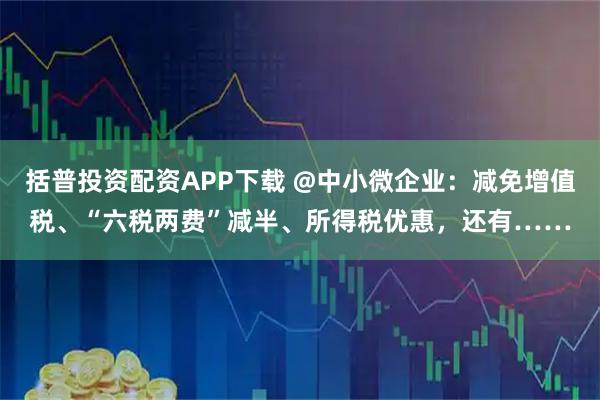 括普投资配资APP下载 @中小微企业：减免增值税、“六税两费”减半、所得税优惠，还有……